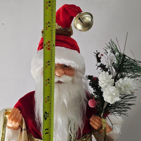 Windy Hill Collection 16" Standing Naughty Or Nice Name List Santa Claus - Picture 8 of 10